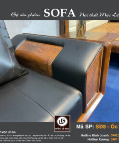 Bộ sofa gỗ óc chó SĐ8 cận