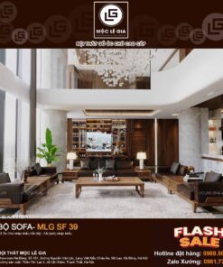 Bộ sofa gỗ óc chó MLG SF39