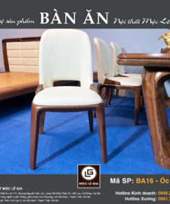 Bộ bàn ăn gỗ óc chó BA16