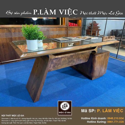 Bàn làm việc gỗ óc chó