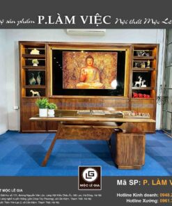 Bàn làm việc gỗ óc chó