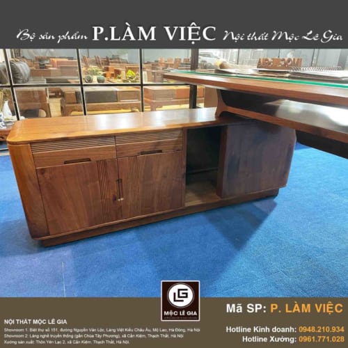 Bàn làm việc gỗ óc chó