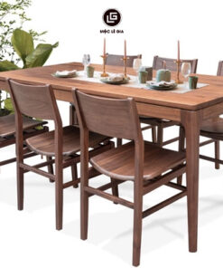 Bàn ăn gỗ óc chó xuất khẩu Bax-68